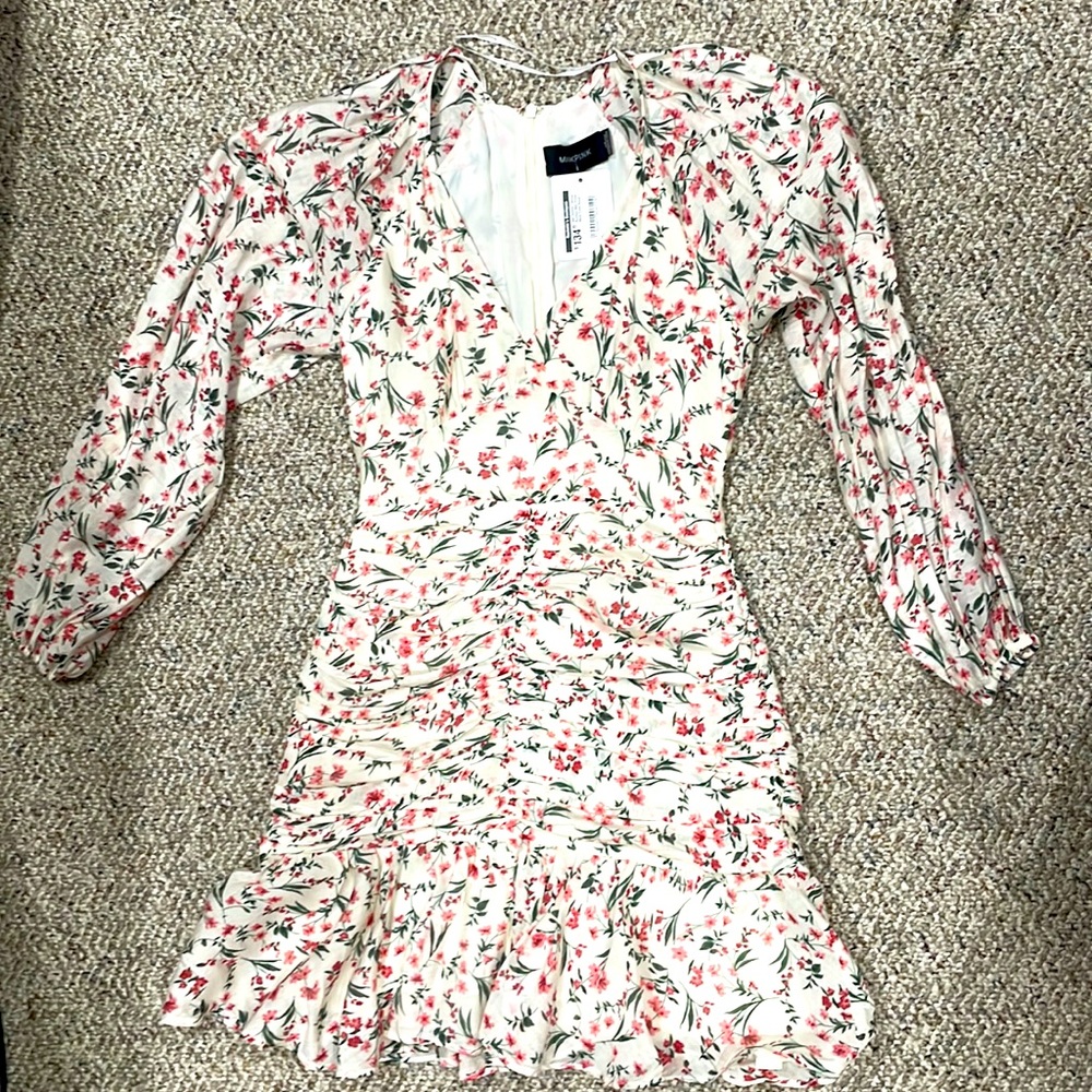 Ivory Floral Dress